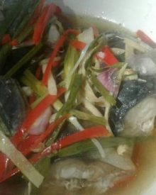 Cá saba hấp cuốn bánh tráng