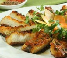 Cá tầm rang muối