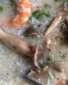 Cháo nấm mối
