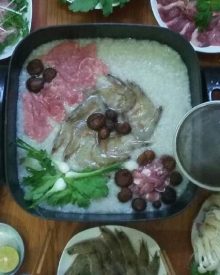 Lẩu cháo thập cẩm
